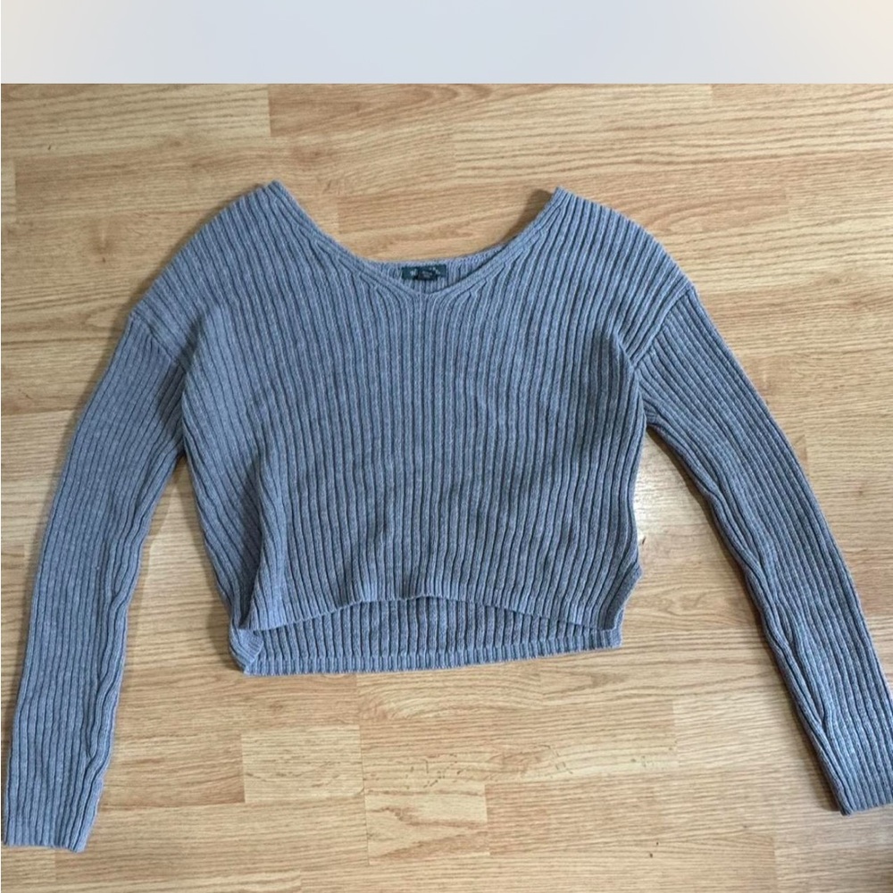 Wild Fable Heather Gray Knit Sweater